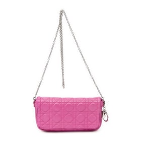 DIOR CANNAGE LAMBSKIN  CHAIN POCHETTE CLUTCH