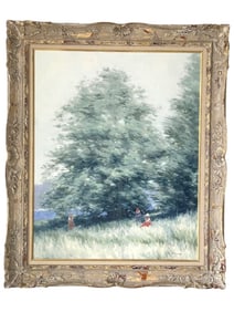 ANDRE GISSON IMPRESSIONIST OIL ON CANVAS 37"