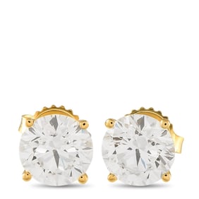 14K  GOLD 3.60CT LAB-GROWN DIAMOND EARRINGS