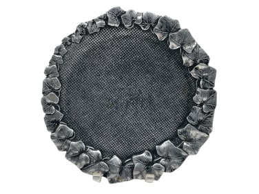 BRUCE FOX ALUMINUM TRAY W IVY LEAF BORDER 12"