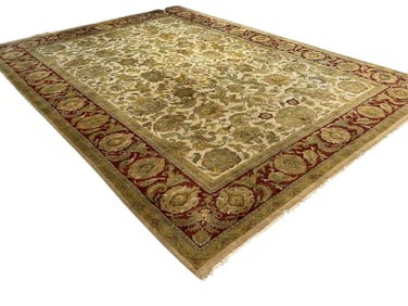 TRADITIONAL HAND-TUFTED WOOL AREA RUG 14FT X 10FT