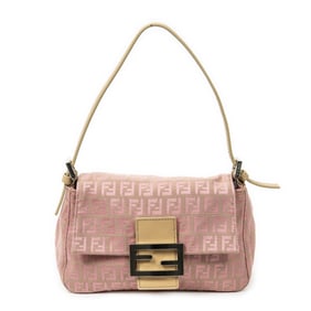 FENDI  ZUCCHINO CANVAS MINI BAGUETTE