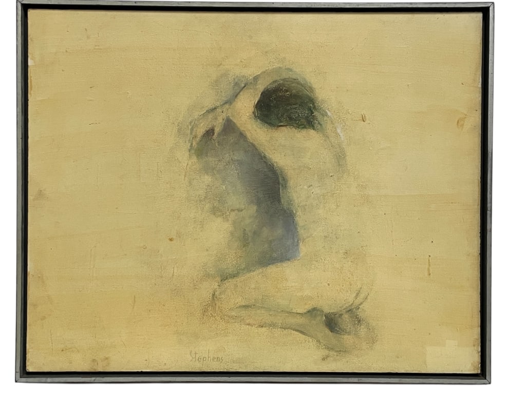 A STEPHENS FRAMED IMPRESSIONIST STYLE PAINTING 31" (1 of 6)