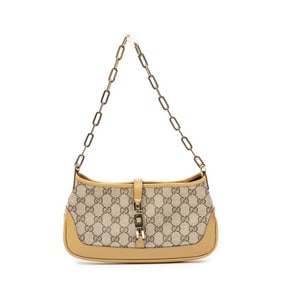 GUCCI JACKIE MONOGRAMMED CHAIN HOBO