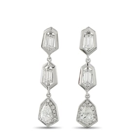 18K GOLD 1.70CT DIAMOND EARRINGS