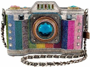 NEW MARY FRANCES LIFE IN COLOR CAMERA HANDBAG