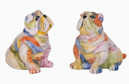 NEW! BULLDOG SALT IN PEPPER SHAKERS