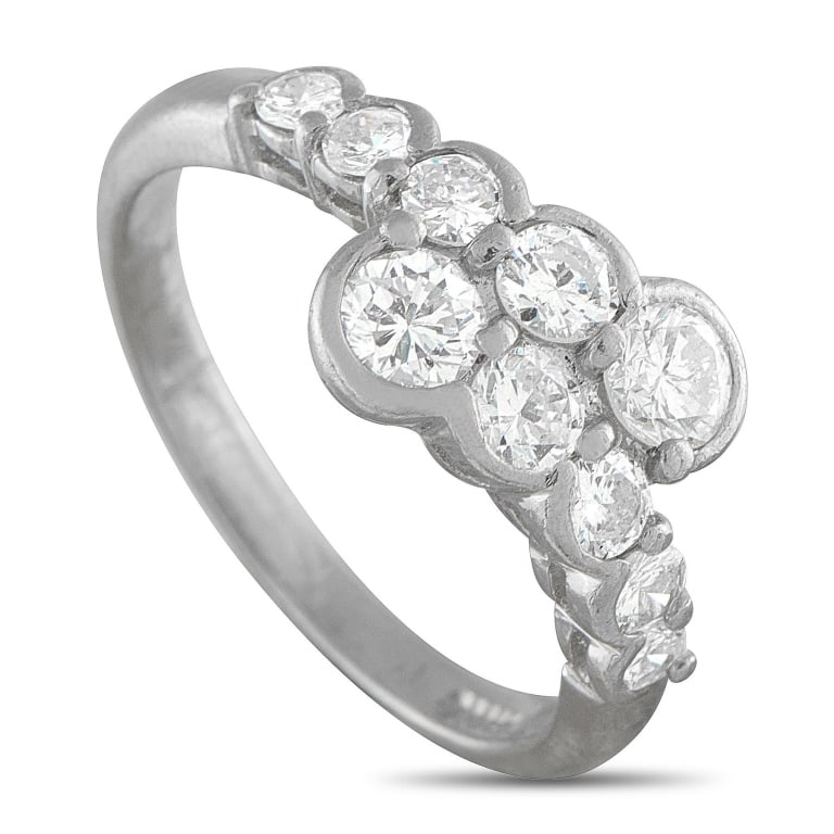 PLATINUM 1.0CT DIAMOND RING (1 of 4)