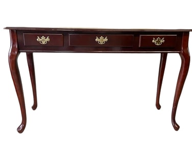TRADITIONAL MAHOGANY CONSOLE TABLE WITH DRAWERS