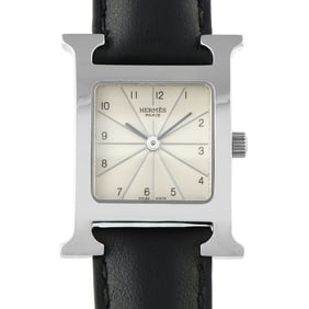 HERMES HEURE H STEEL QUARTZ WATCH RS1.205