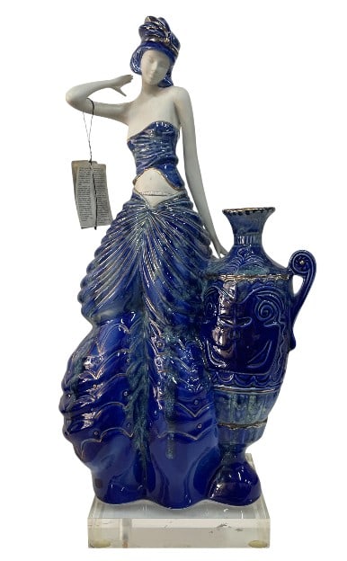 VINTAGE PORCELANAS GALOS LADY FIGURINE 19" (1 of 4)