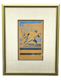 ROCKWELL KENT PEN & INK VOLTAIRE ILLUSTRATION 1930