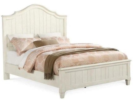 PANAMA JACK MILLBROOK PANEL QUEEN BED: MILLBROOK PANEL QUEEN BED BY PANAMA JACKThis Millbrook Panel Queen Bed by Panama Jack showcases relaxed coastal elegance with refined island styling, featuring a softly distressed cream finish paired