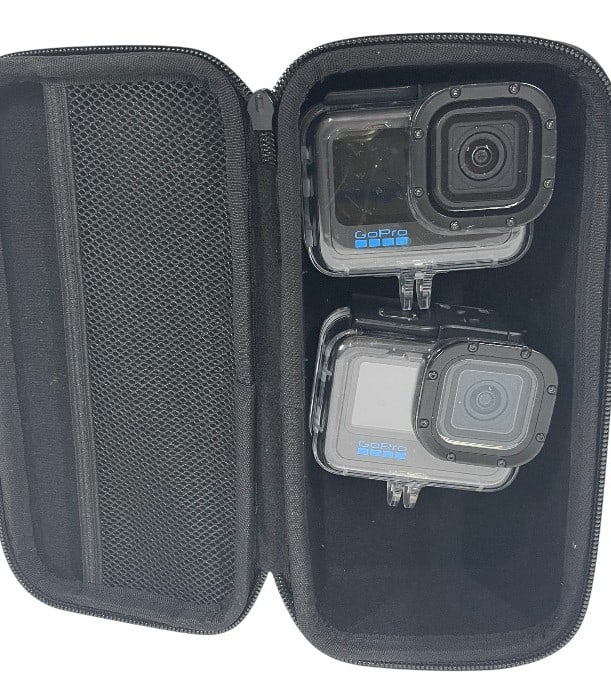 PAIR OF GOPRO ACTION CAMERAS WITH PROTECTIVE CASE (1 of 5)