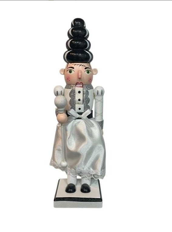 NUTCRACKER STATUE 11" BRIDE OF FRANKENSTEIN ARTSY (1 of 6)
