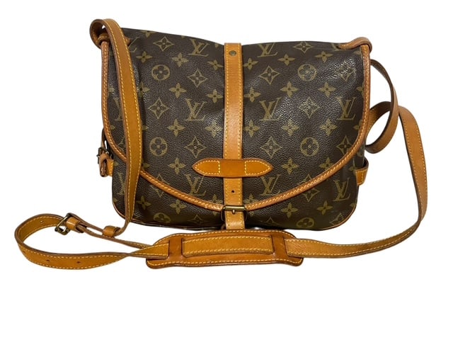 LOUIS VUITTON SAUMUR 30 CLASSIC COATED BAG LEATHER (1 of 16)