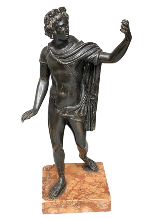 APOLLO BELVEDERE CLASSICAL BRONZE FIGURE 11" (1 of 4)