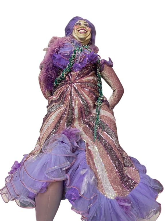 6 FT LIFESIZE BERNICE DOLL BY WAYNE KLESKI: KATHERINE’S COLLECTION “BERNICE” UPTOWN GIRLS LIFE-SIZE FIGURAL DISPLAY BY WAYNE KLESKI -Striking life-size decorative figure from the iconic Uptown Girls Collection by Wayne Kleski for Kath