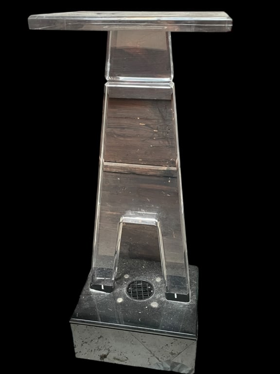 VAN TEAL STYL LUCITE SCULPTURE PEDESTAL W LIGHT (1 of 8)