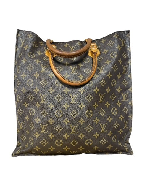 LOUIS VUITTON SAC PLAT TOTE BAG MONOGRAM CANVAS LG (1 of 10)