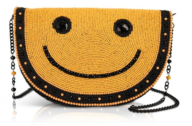 NEW MARY FRANCES SMILEY FACE CROSSBODY: Say hello to instant good vibes! This cheerful bag is guaranteed to brighten your outfit and everyone’s day. With its playful pop of color and feel good design, the Smile purse is the perfect access