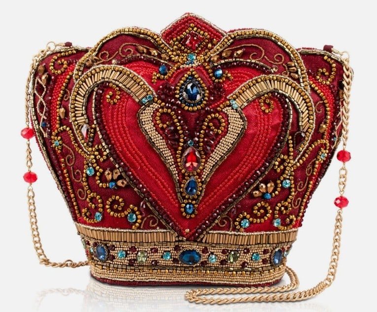 NEW MARY FRANCES CRIMSON QUEEN BEADED HANDBAG (1 of 4)