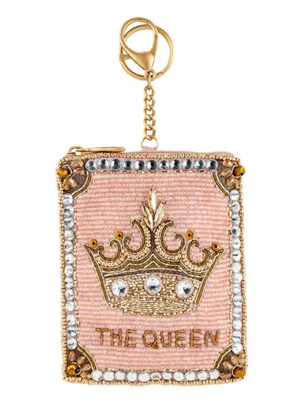 NEW CROWN JEWEL BEADED GOLD CROWN COIN/KEYCHAIN: Declare your Royal Statusas a queen of the fashion world -3.8 x .08 x4.75