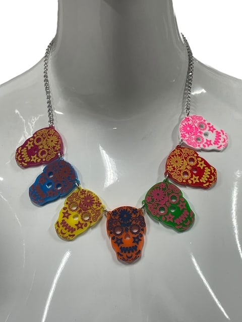 TATTY DEVINE DIOS DE LOS MUERTOS XL SKULL NECKLACE (1 of 9)