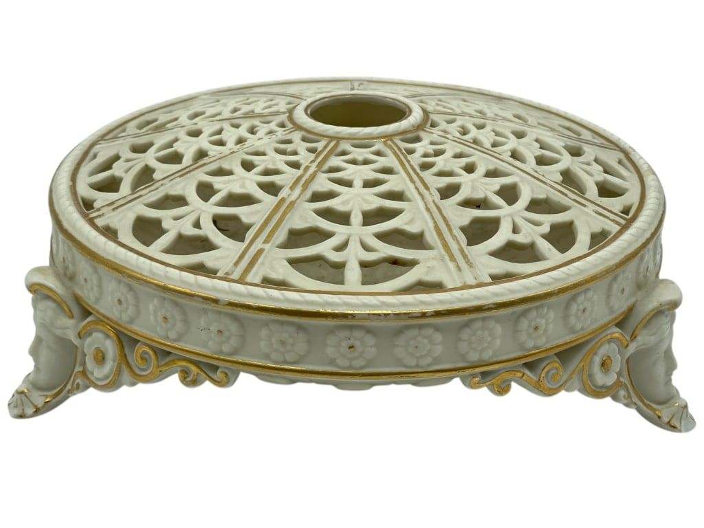 GEORGE GRAINGER RETICULATED POTPOURRI BOWL 9.5" (1 of 7)