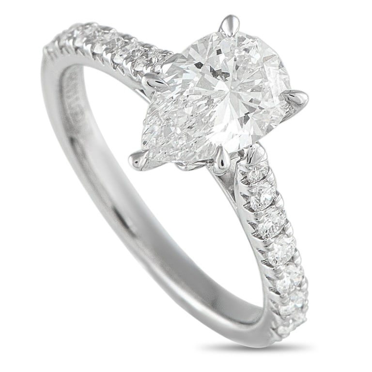 14K WHITE GOLD 1.89CT LAB-GROWN DIAMOND RING 7 (1 of 5)