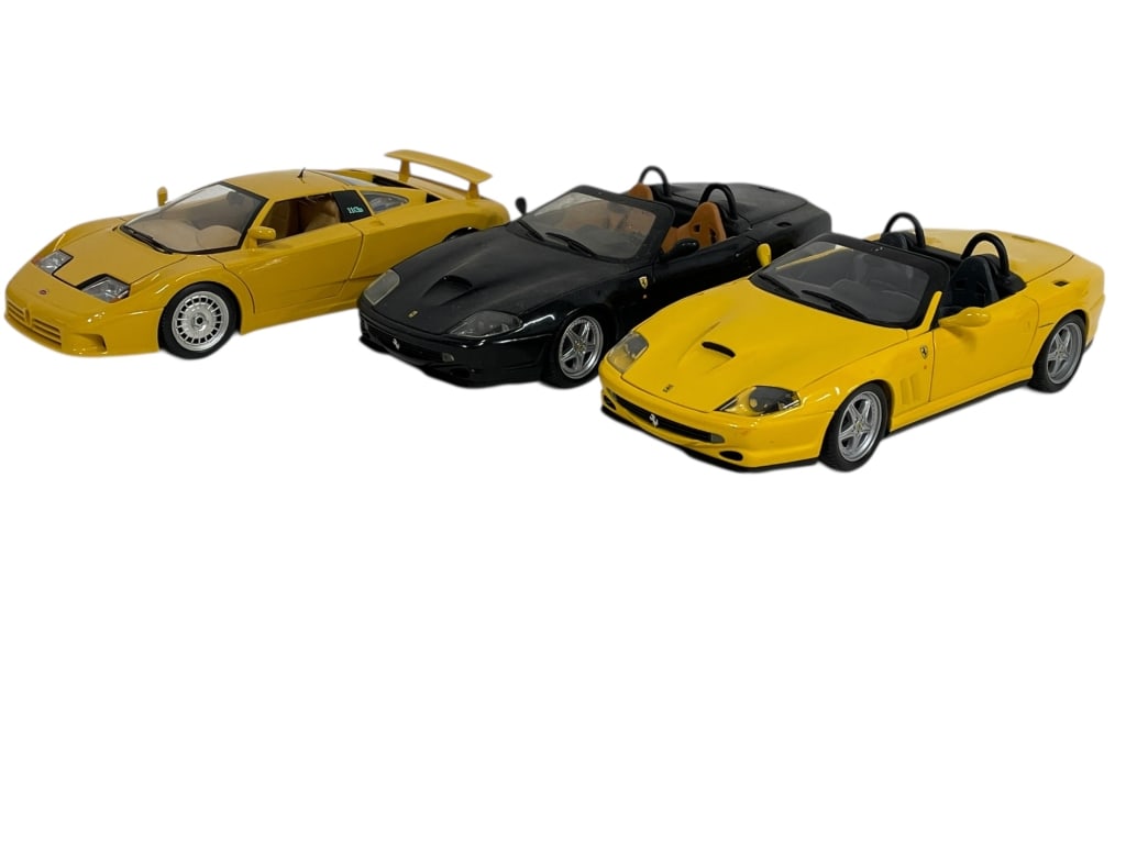 FERRARI BUGATI DIE CAST SUPERCAR MODELS (1 of 7)