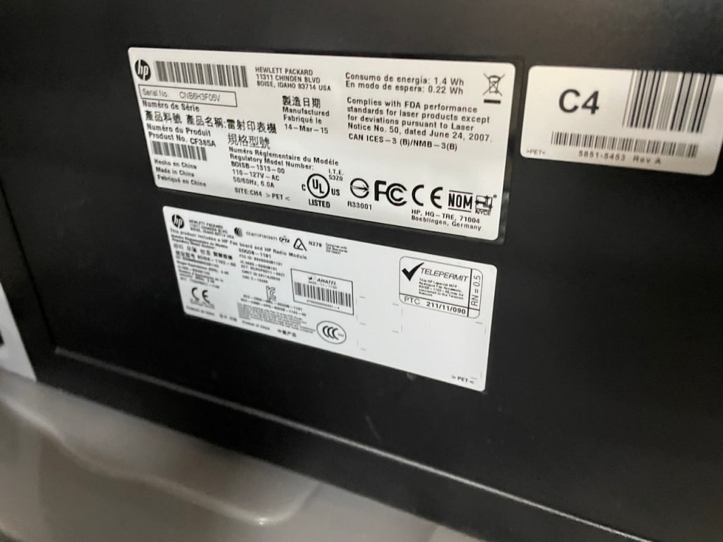 HP COLOR LASERJET MULTI FUNCTION PRINTER 20" - 6