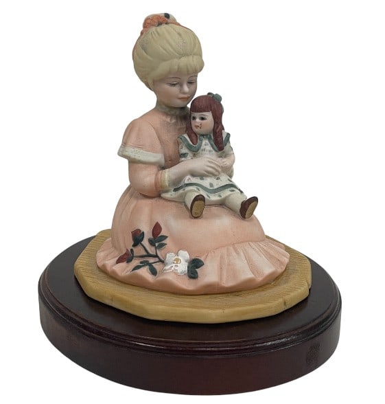 JAN HAGARA "WENDY" LTD. ED. MUSICAL FIGURINE 6": ****for competitive shipping options please go to www.dejavuauctionshipping.com-JAN HAGARA "WENDY" LTD. ED. MUSICAL FIGURINE 6"-Very good pre owned condition-Approx 6"h x 4.5"w-The figure is softly