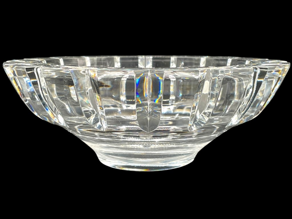 ORREFORS SWEDISH CRYSTAL CUT GLASS BOWL 8.5" (1 of 6)