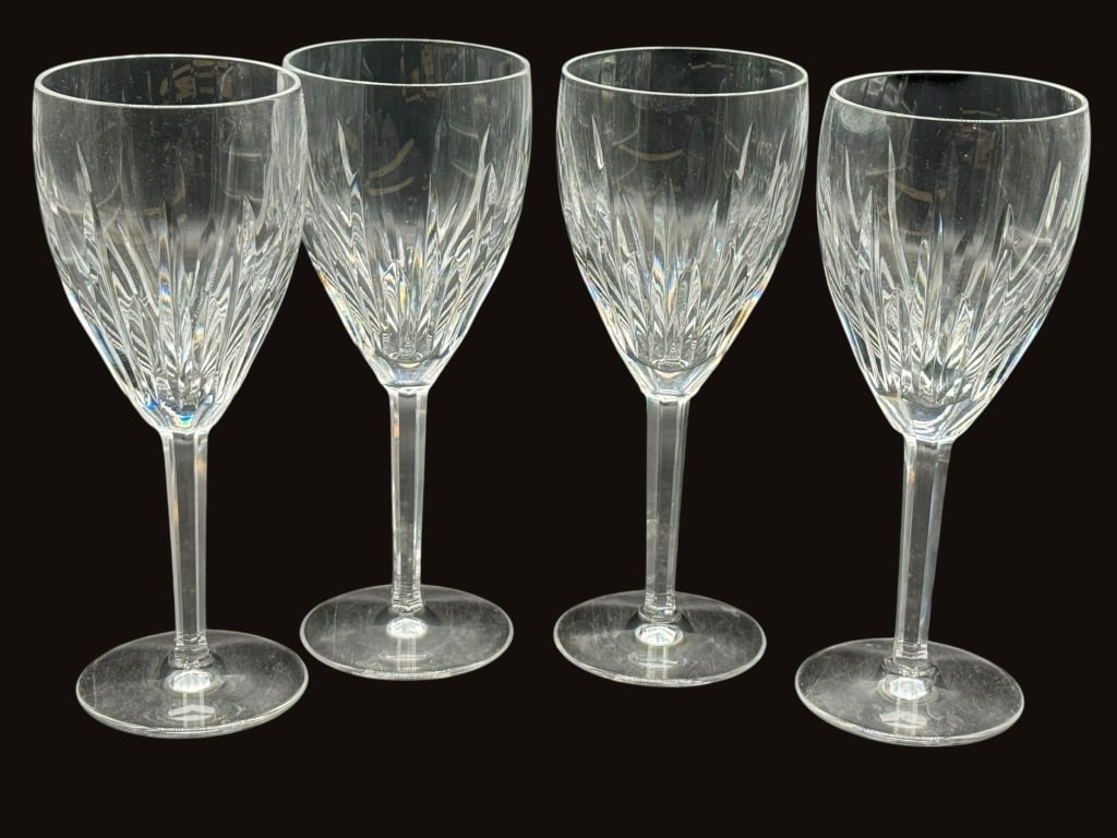 SET OF 4 WATERFORD LISMORE WINE GLASSES (1 of 4)
