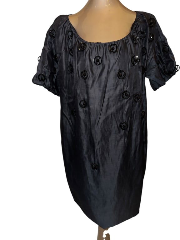 MOCHINO CHIC AND CHEAP BLACK SHIFT SZ L (1 of 3)