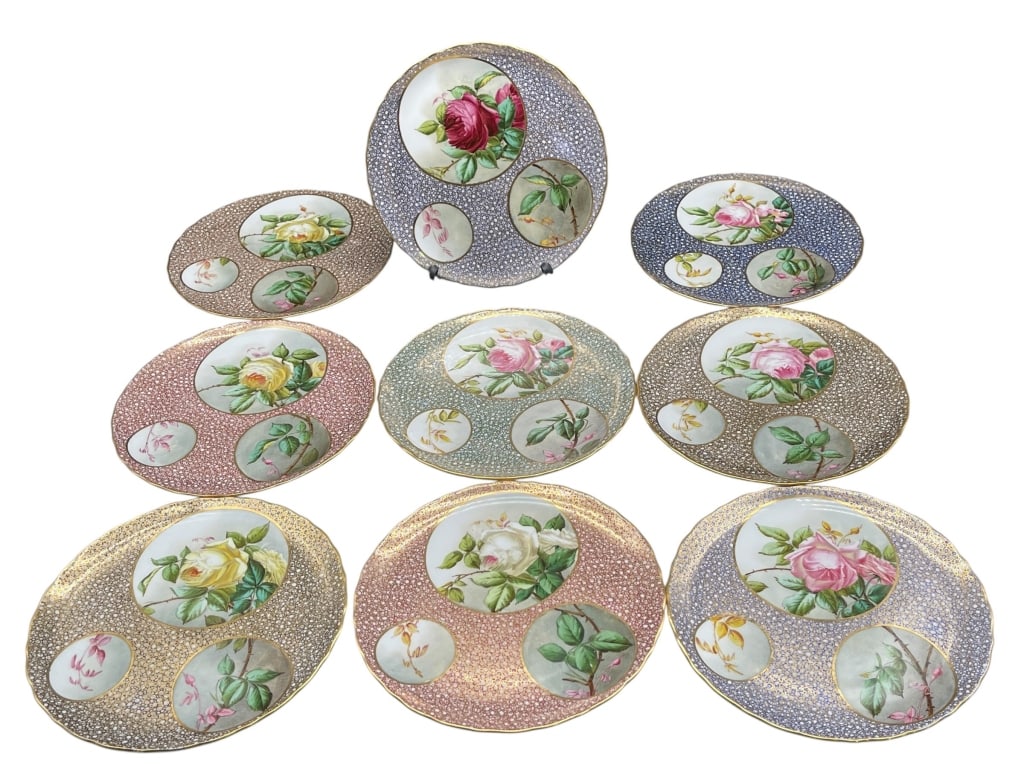 LENOX ROYAL GARDEN ROSE MOTIF ACCENT PLATES (1 of 3)