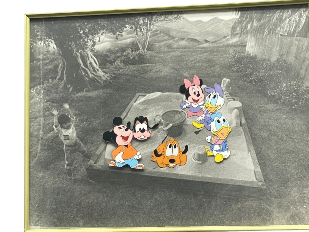 MIXED MEDIA ARTWORK FEATURING DISNEY CHARACTERS (1 of 2)