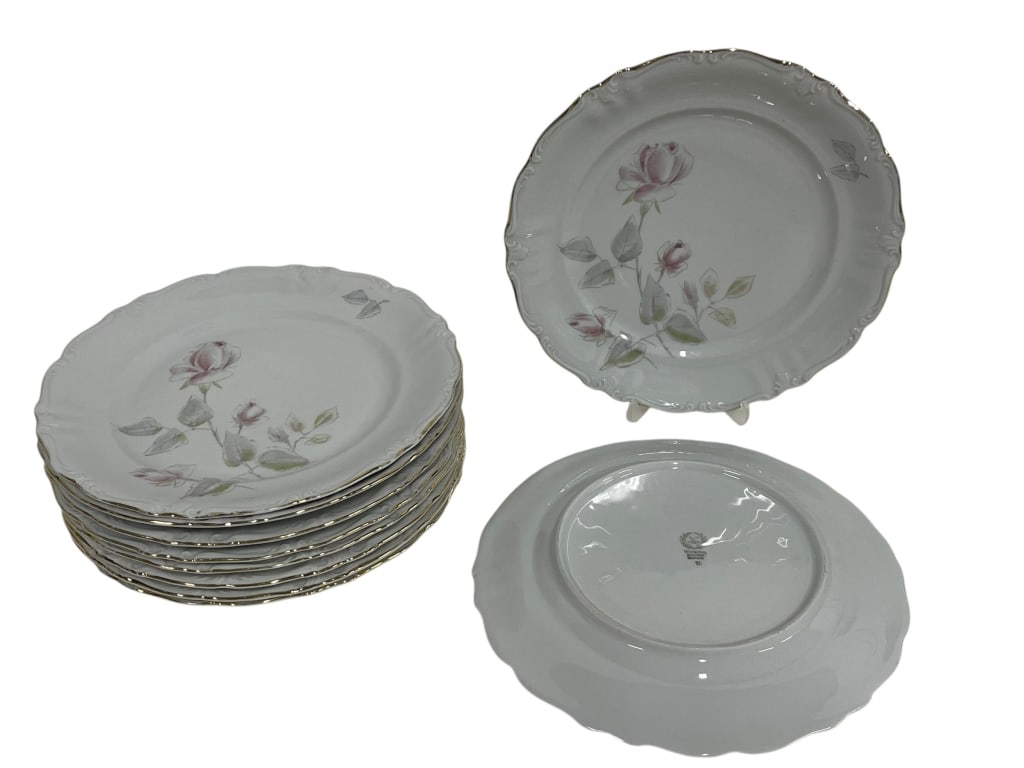 WINTERLING BAVARIA GERMANY ROSE DINNER PLATES (1 of 2)