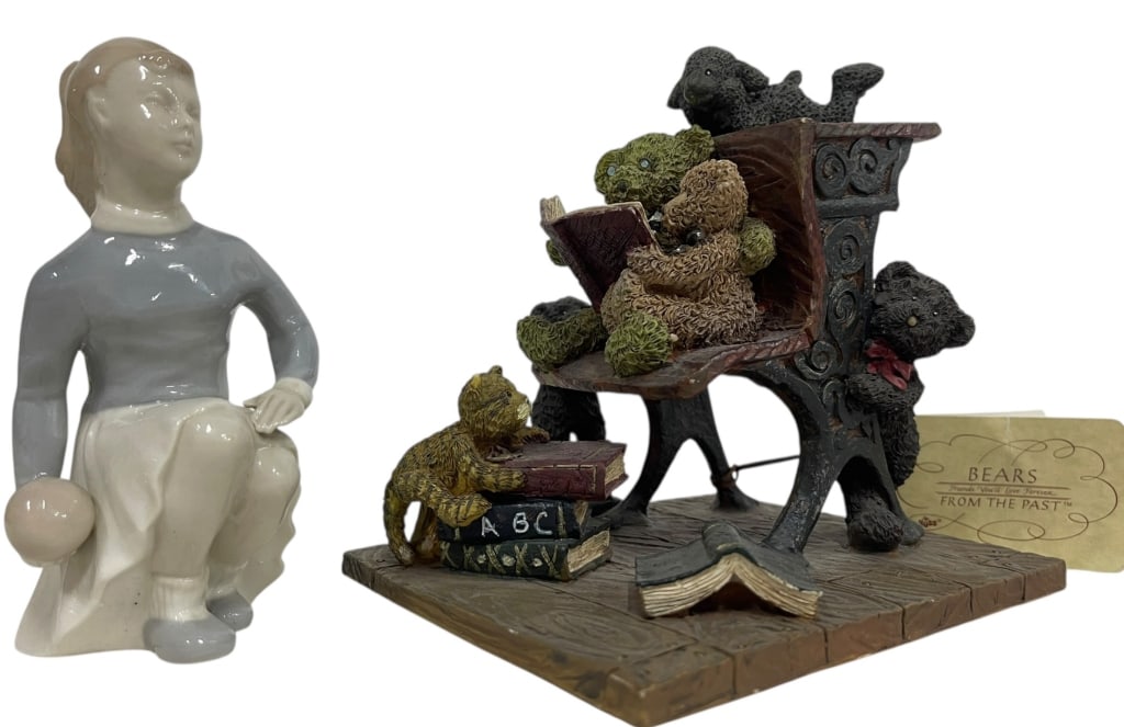 GIRL WITH BALL" & RUSS "BEARS FROM THE PAST (1 of 5)