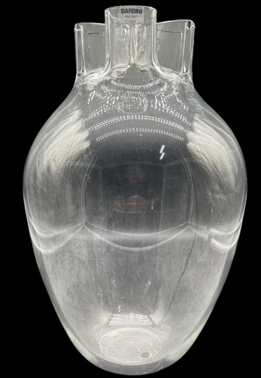 BARBINI MURANO SOMMERSO ART GLASS VASE (1 of 4)