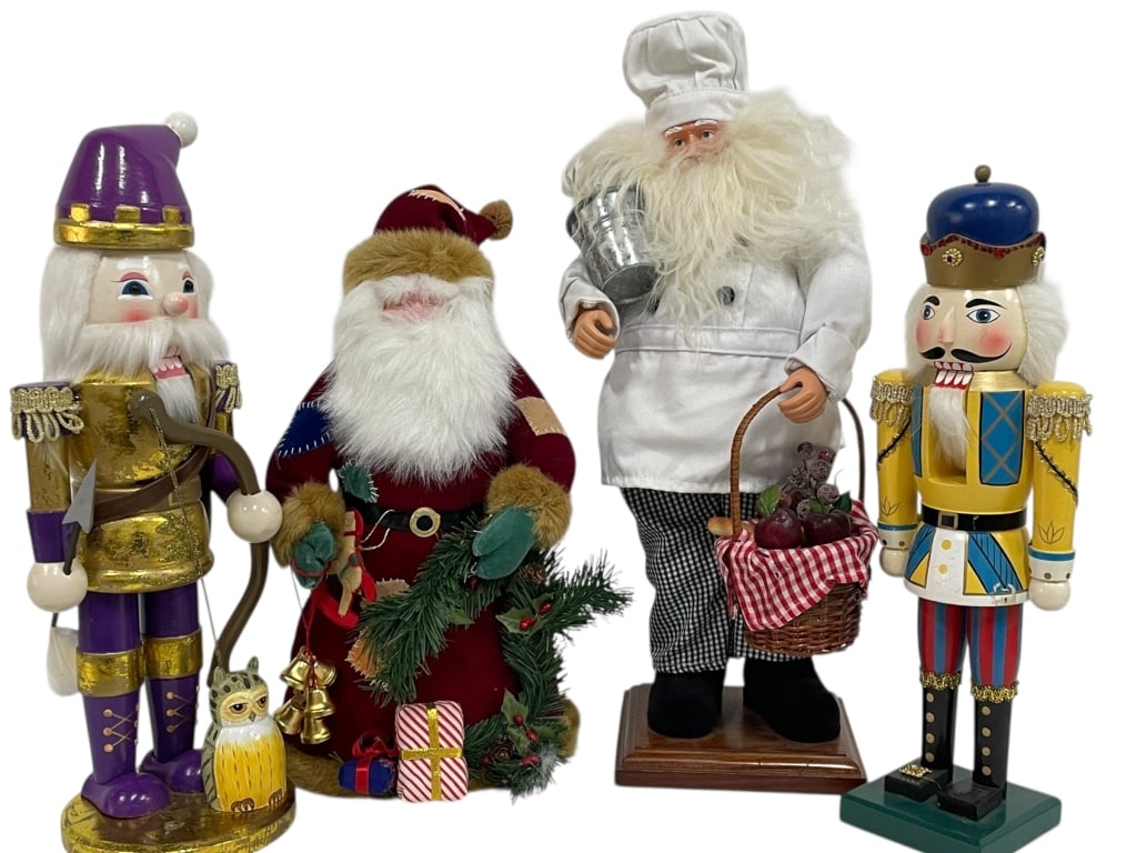 ASSORTED HOLIDAY FIGURES NUTCRACKERS & SANTA (1 of 4)