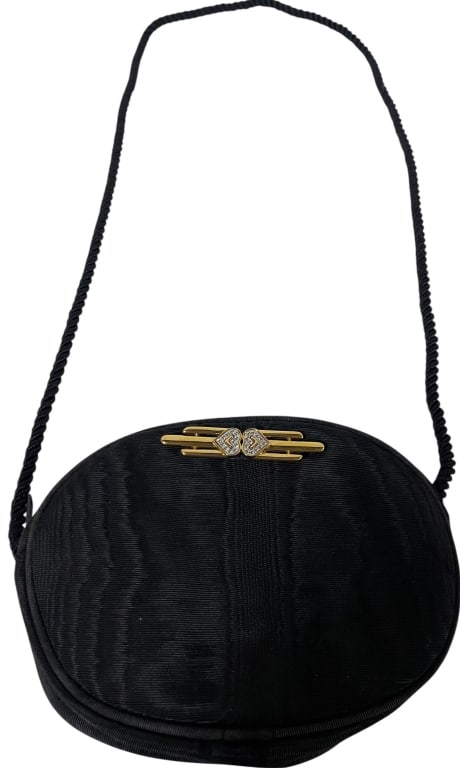 MONET vintage black evening bag (1 of 5)