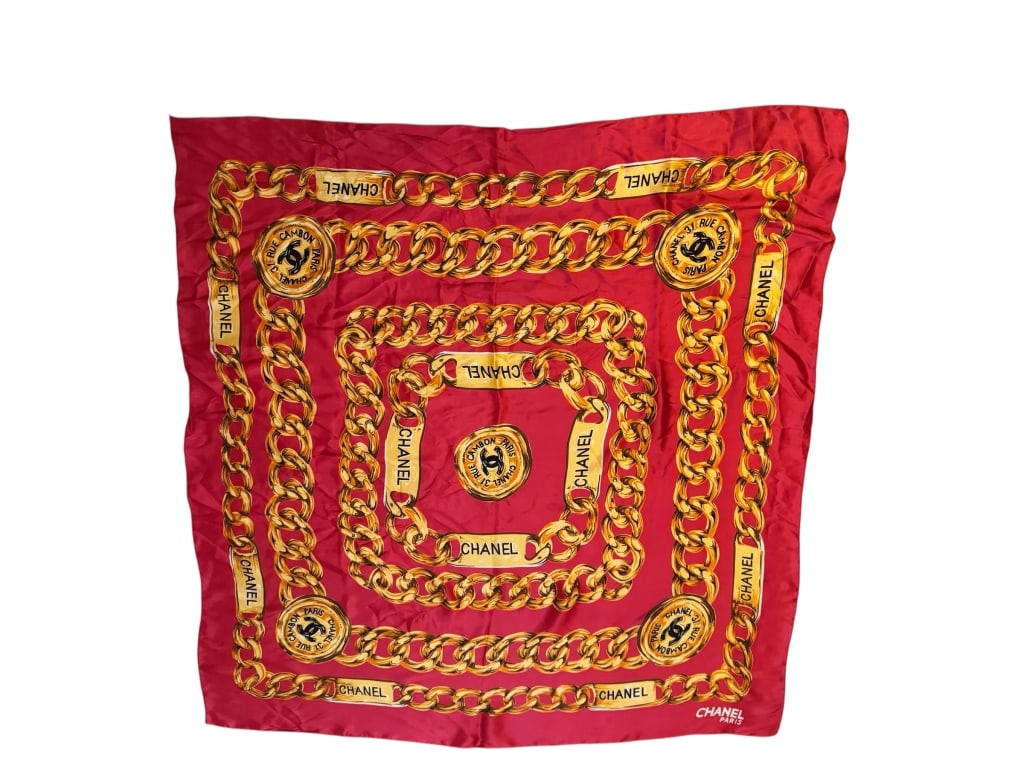 VINTAGE CHANEL SCARF (1 of 4)