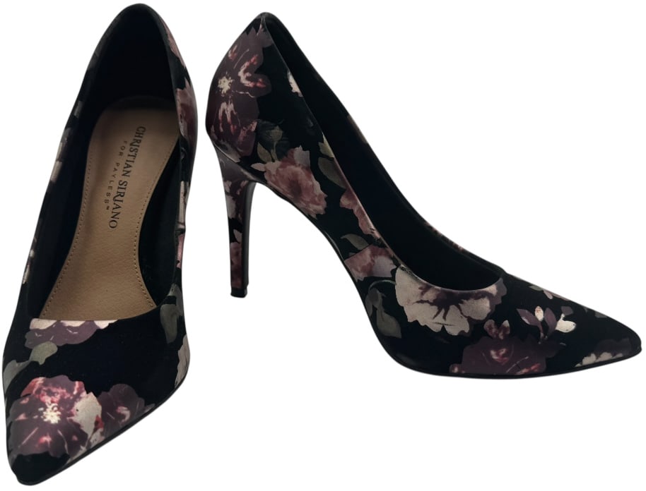 CHRISTIAN SIRIANO FLORAL PUMPS SIZE 7 (1 of 4)