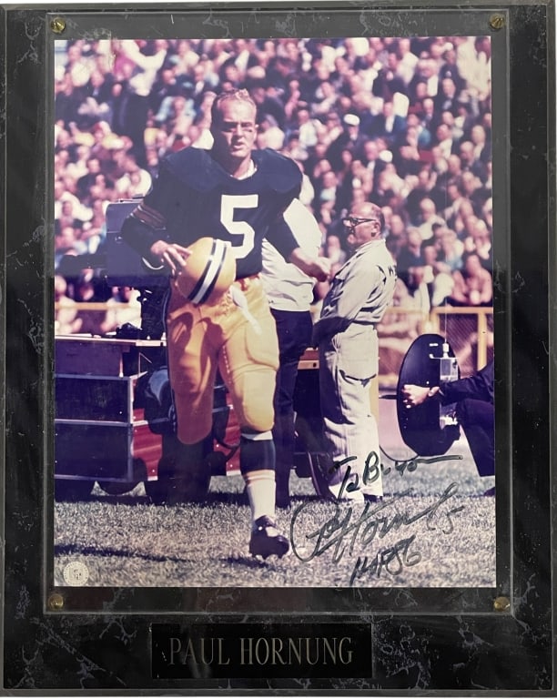 Hand-signed portrait of Paul Hornung (1 of 1)