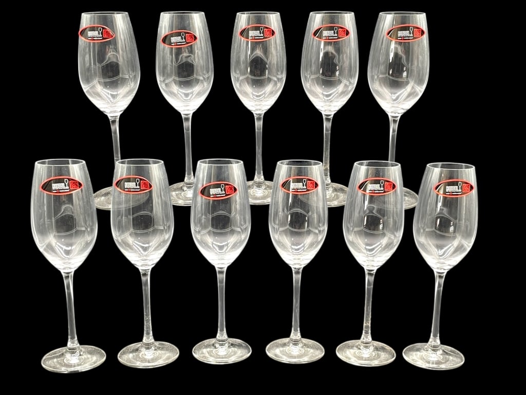 SET OF 11 RIEDEL CHAMPAGNE GLASSES W ORIGINAL BOX (1 of 9)