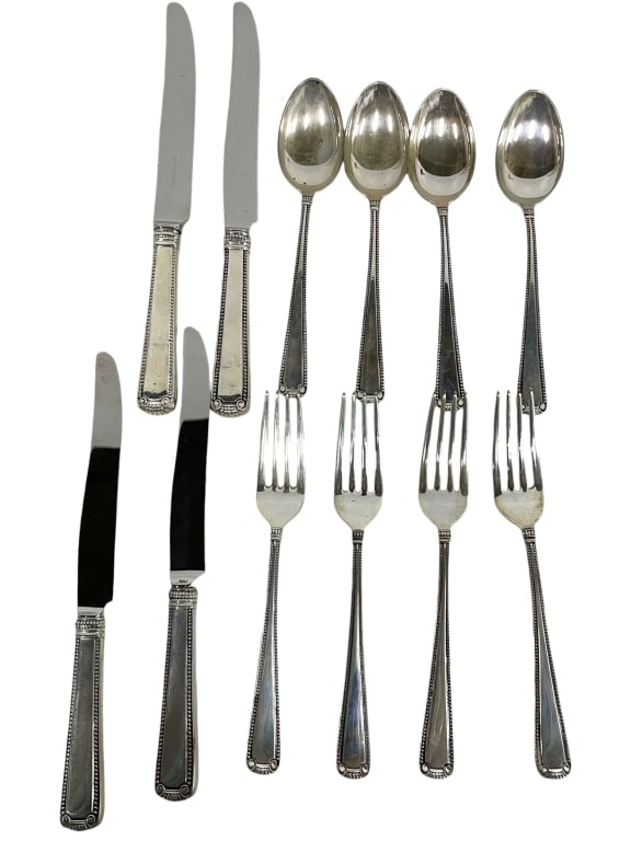 STERLING BLACKINGTON SCROLL & BEAD FLATWEAR 450G (1 of 6)