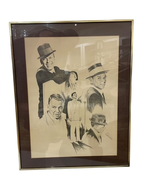 RAT PACK LITHOGRAPH FRANK SINATRA 1975 GLEN BANSE (1 of 11)