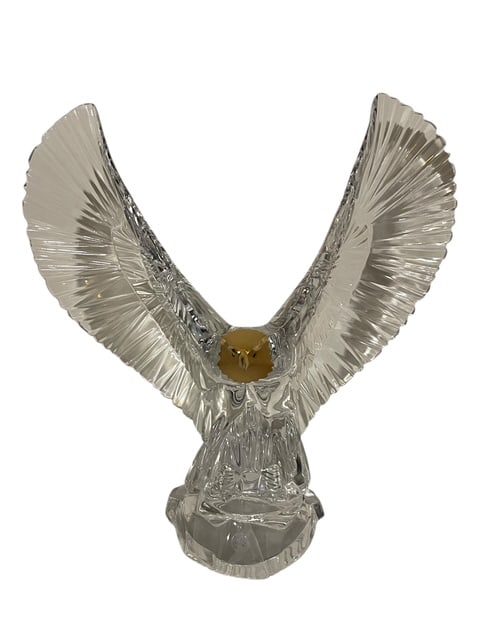FRANKLIN MINT 10" SPREAD EAGLE LEAD CRYSTAL W/GOLD (1 of 13)